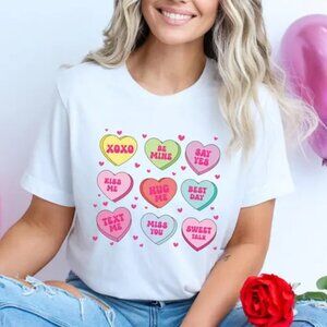 Valentines Day Heart Shirt, Cute Valentine Tee, Gift For Valentine